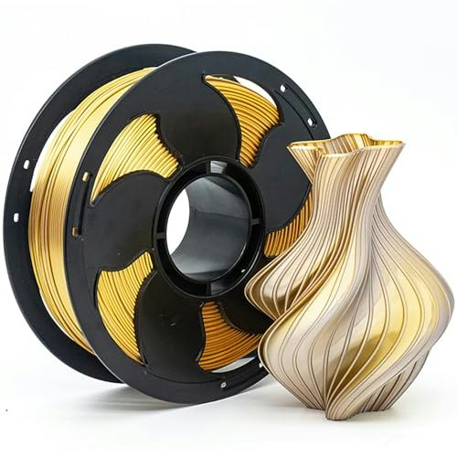 Silk Dual Color Gold Silver 1.75mm 1kg PLA 3D Printer Filament: $15.82 Silk Dual Color Gold Silver 1.75mm 1kg PLA 3D Printer Filament: $15.82