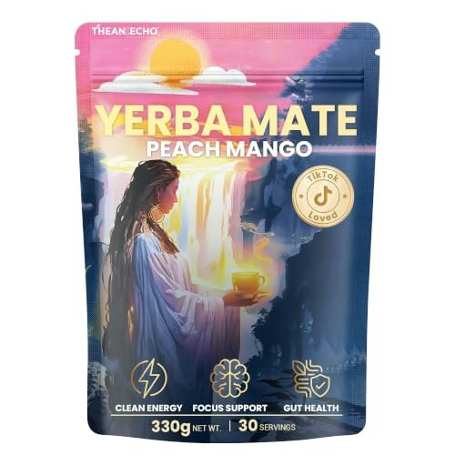 Theanecho Peach Mango Yerba Mate Tea Powder 30-Servings: $10.38