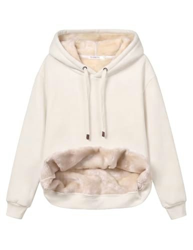 Fenclushy Women's Sherpa-Lined Fleece Pullover Hoodie: $30.38 Fenclushy Women's Sherpa-Lined Fleece Pullover Hoodie: $30.38