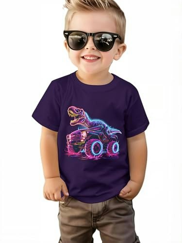Lovekider Boys 3T T-Rex Truck T-Shirt: $9.49