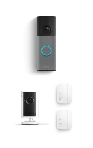 Ring See and Sense Security Pro Kit with 2K Battery Doorbell and Indoor Cam: $74.99