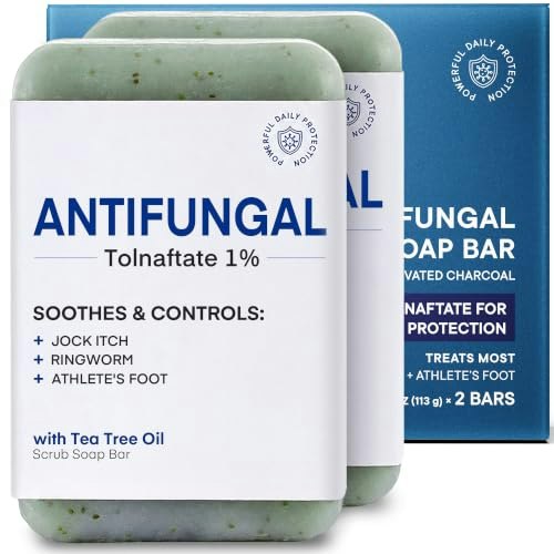 Antifungal Soap Bar with 1% Tolnaftate and Tea Tree Oil 2-Pack: $15.98 Antifungal Soap Bar with 1% Tolnaftate and Tea Tree Oil 2-Pack: $15.98