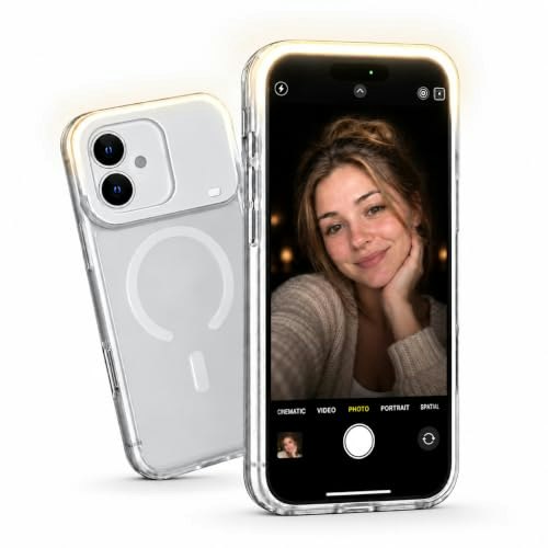 GGBON iPhone 16 Pro Max MagSafe Case with Selfie Light: $19.99