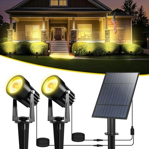 T-Sun Dual-Head Solar Spotlights: $26.39