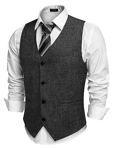 Coofandy Men's Casual Business Slim Fit Waistcoat: $23.99 Coofandy Men's Casual Business Slim Fit Waistcoat: $23.99