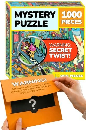 Odd Pieces AstroGastro Mystery Jigsaw Puzzle 1,000-Piece: $36