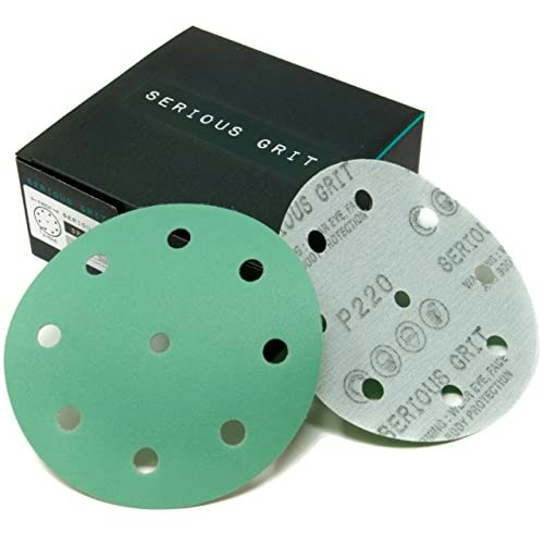 Serious Grit 5-Inch 9-Hole P220 Grit Sanding Discs 50-Pack: $20.76 Serious Grit 5-Inch 9-Hole P220 Grit Sanding Discs 50-Pack: $20.76