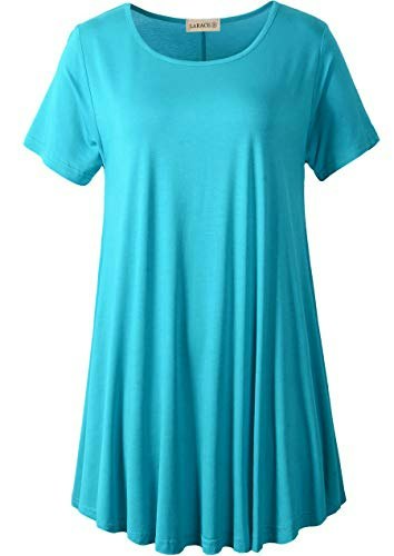 Larace Plus Size Short Sleeve Tunic Shirt: $18.99 Larace Plus Size Short Sleeve Tunic Shirt: $18.99