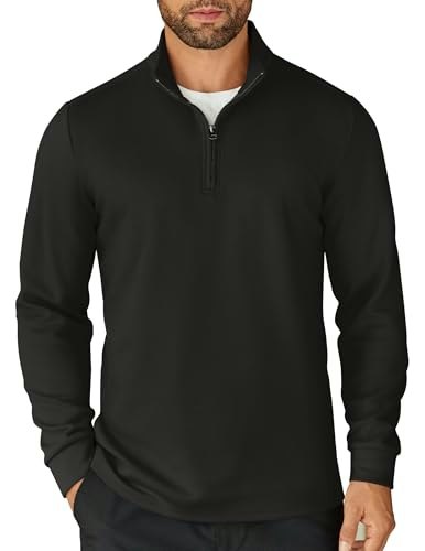 Coofandy Men's Quarter Zip Lightweight Mock Neck Sweatshirt: $18.98 Coofandy Men's Quarter Zip Lightweight Mock Neck Sweatshirt: $18.98