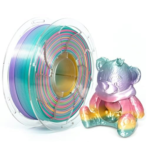 Silk Rainbow 1.75mm 1kg PLA 3D Printer Filament: $17.58 Silk Rainbow 1.75mm 1kg PLA 3D Printer Filament: $17.58