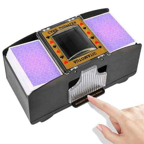 Feierya 2-Deck Automatic Card Shuffler: $12.79