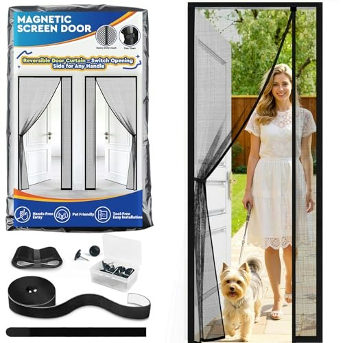 TasticTotes 34x83-Inch Magnetic Mesh Screen Door: $9.49 TasticTotes 34x83-Inch Magnetic Mesh Screen Door: $9.49