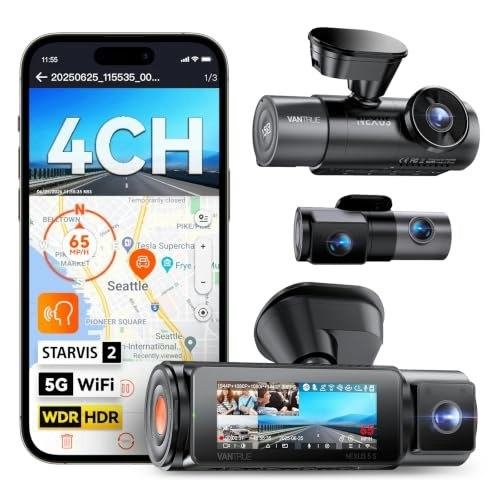 Vantrue N5S 4-Channel 360-Degree 2.7K Dash Cam: $309.99