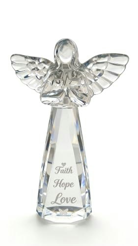 Cncr-Mem Faith Hope Love Crystal Angel Figurine: $31.99 Cncr-Mem Faith Hope Love Crystal Angel Figurine: $31.99