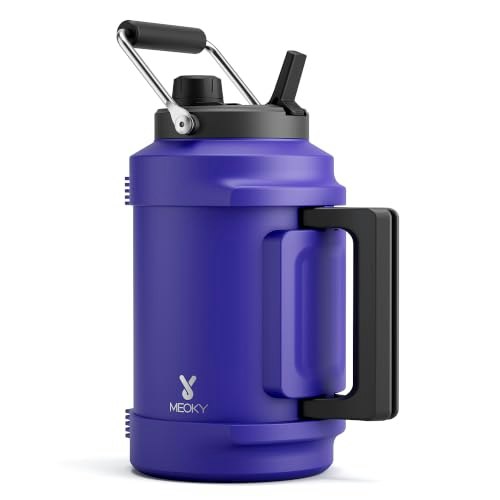 Meoky 1-Gallon Insulated Stainless Steel Water Jug: $39.99 Meoky 1-Gallon Insulated Stainless Steel Water Jug: $39.99