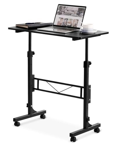 Small Mobile Adjustable Height Standing Desk: $47.48