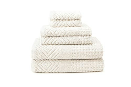 Texere Organic Cotton Diamond Jacquard Bath Towel 6-Piece Set: $77.59