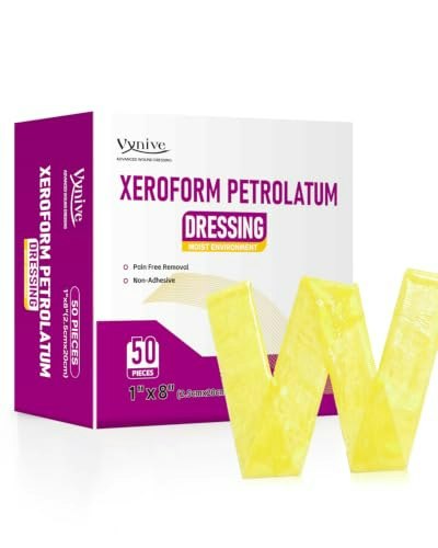 Vynive Xeroform Petrolatum Dressing 1"x8" 50-Pack: $20.79 Vynive Xeroform Petrolatum Dressing 1"x8" 50-Pack: $20.79