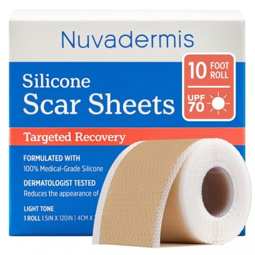 Nuvadermis 10-foot Silicone Scar Sheet Roll: $16.30 Nuvadermis 10-foot Silicone Scar Sheet Roll: $16.30