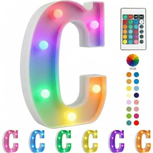 Hoodupo LED Light Up Letter C Marquee Sign: $9.59 Hoodupo LED Light Up Letter C Marquee Sign: $9.59