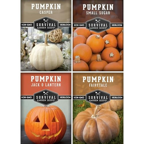 Pumpkin Seeds 4-Variety Planting Pack: $7.99 Pumpkin Seeds 4-Variety Planting Pack: $7.99