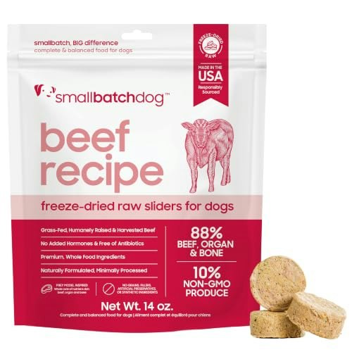 Smallbatch Grass-Fed Beef Freeze-Dried Raw Dog Food 14-oz: $32.39