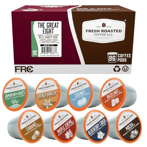 The Great Eight Flavored Coffee Pod Variety Pack for Keurig 96-Count: $27.93 The Great Eight Flavored Coffee Pod Variety Pack for Keurig 96-Count: $27.93