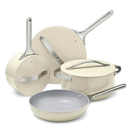 Caraway 12-Piece Non-Stick Ceramic Cookware Set: $356