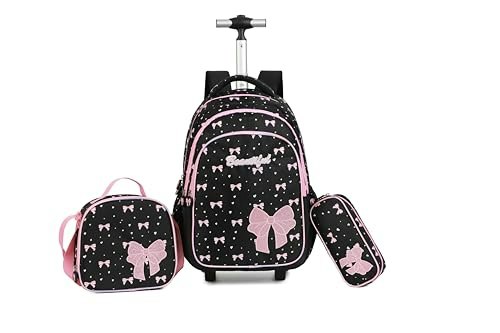 Kingdisen Women's Rolling Travel Backpack 3-Piece Set: $39.99