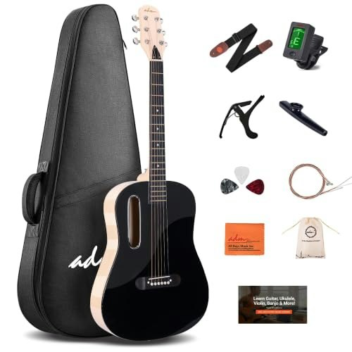 ADM 38-inch Acoustic Guitar Starter Kit: $42.58