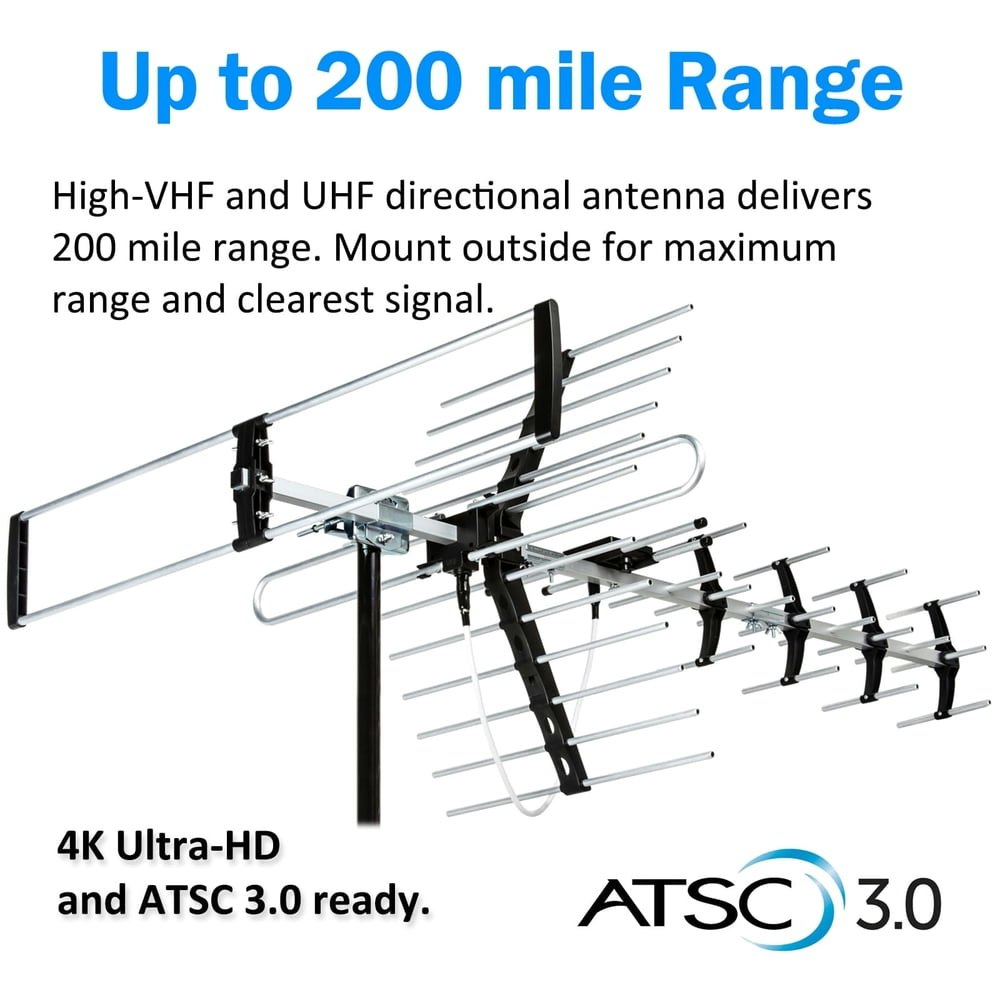 Five Star 200-Mile Long Range Outdoor HDTV Antenna: $65.28