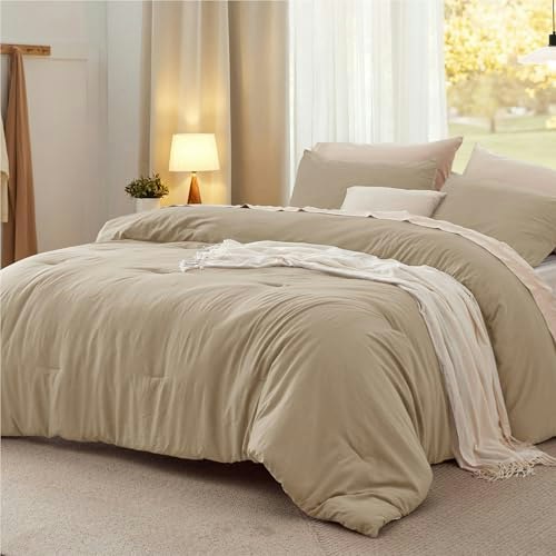 Bedsure 120"x98" Oversized King Comforter Set 3-Piece: $63.99
