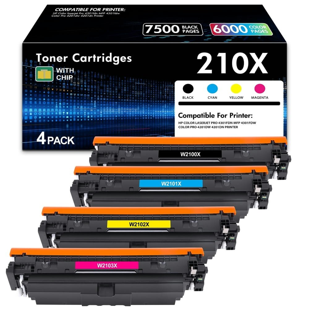 HP 210X Toner Cartridge 4-Pack: $69.09
