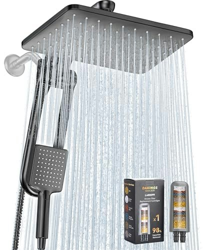 Dakings Dual Filtered Rainfall Handheld Showerhead Combo: $55.99 Dakings Dual Filtered Rainfall Handheld Showerhead Combo: $55.99