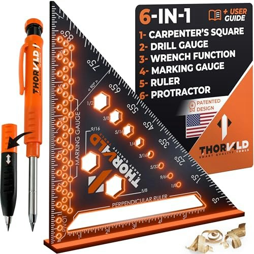Thorvald 6-in-1 7-inch Carpenter Square: $16.78