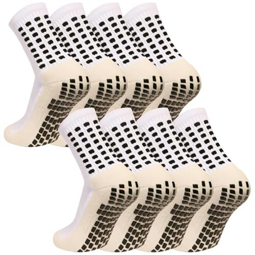 Mihair Anti-Slip Athletic Soccer Socks 4-Pack: $9.99