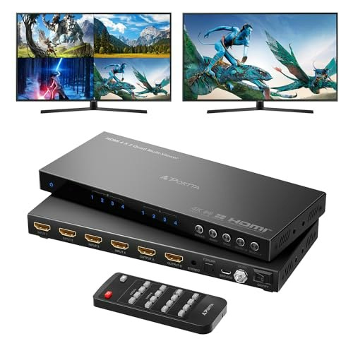 Portta 4x2 4K HDMI Multiviewer Switch: $109.99 Portta 4x2 4K HDMI Multiviewer Switch: $109.99