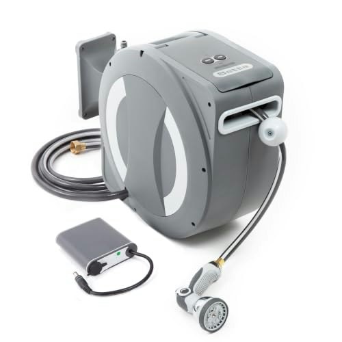 Betta 78-Foot Battery-Powered Retractable Garden Hose Reel: $123.41 Betta 78-Foot Battery-Powered Retractable Garden Hose Reel: $123.41