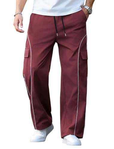 Zaful Men's Wide Leg Parachute Track Pants: $23.19 Zaful Men's Wide Leg Parachute Track Pants: $23.19