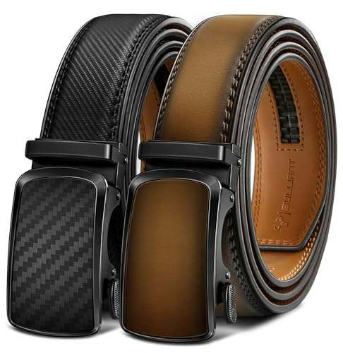 Bulliant Men's Ratchet Leather Belt 2-Pack: $31.99 Bulliant Men's Ratchet Leather Belt 2-Pack: $31.99