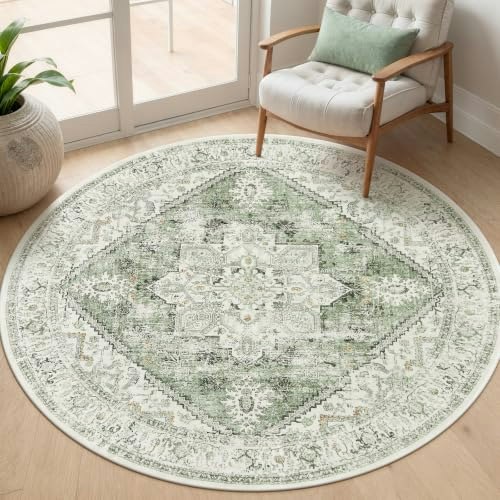 Livebox 6-Foot Medallion Round Area Rug: $47.99 Livebox 6-Foot Medallion Round Area Rug: $47.99