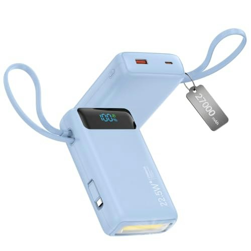 Nusyddy 27,000mAh 22.5W Portable Charger with Built-in Cable: $25.26 Nusyddy 27,000mAh 22.5W Portable Charger with Built-in Cable: $25.26