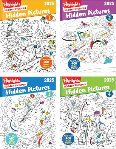Highlights Hidden Pictures 2025 Activity Book 4-Pack: $15.99 Highlights Hidden Pictures 2025 Activity Book 4-Pack: $15.99