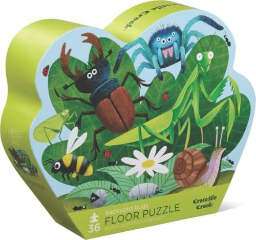 Crocodile Creek 36-Piece Backyard Bugs Floor Puzzle: $19.99 Crocodile Creek 36-Piece Backyard Bugs Floor Puzzle: $19.99