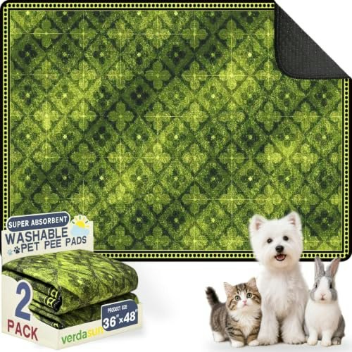 Washable 36"x48" Puppy Training Pads 2-Pack: $24.31 Washable 36"x48" Puppy Training Pads 2-Pack: $24.31