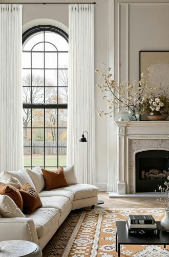 144-Inch Pinch Pleated Linen Semi-Sheer Curtains 2-Pack: $83.99 144-Inch Pinch Pleated Linen Semi-Sheer Curtains 2-Pack: $83.99