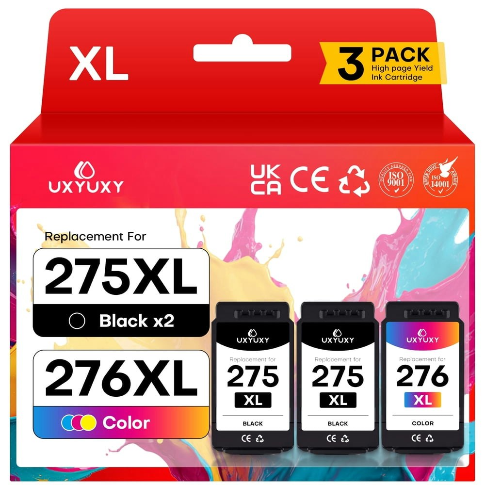 Canon 275 and 276 Ink Cartridge 3-Pack: $39.89