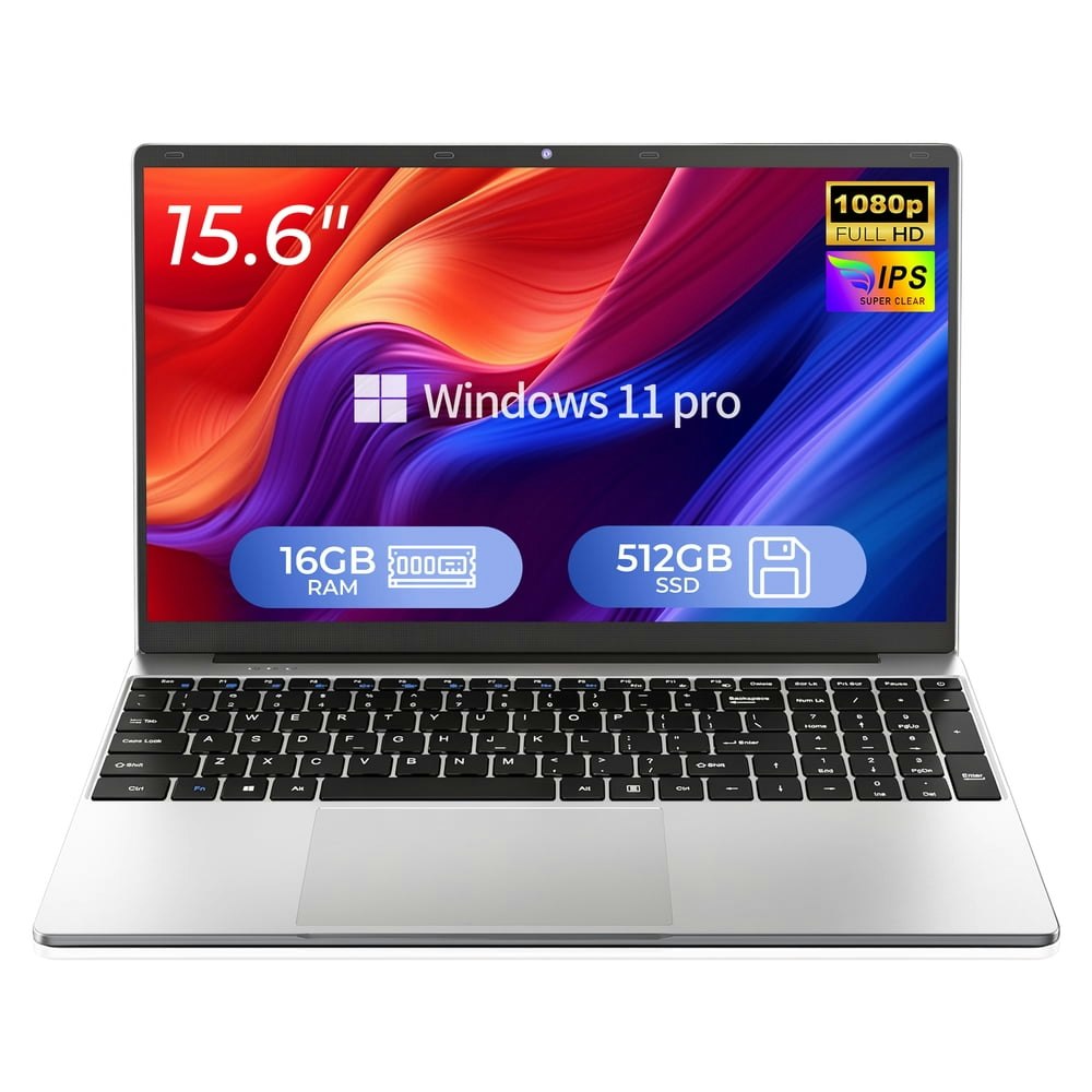 Chheart 15.6-inch Laptop 16GB RAM 512GB SSD: $303.97