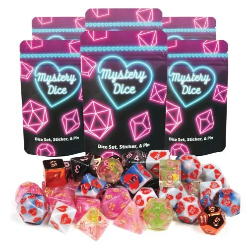 1985 Games Sweetheart Mystery D&D Dice Set 6-Pack: $39.98