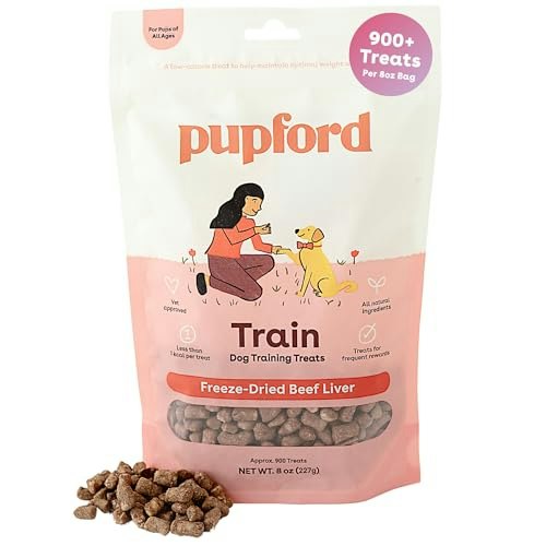 Pupford Freeze-Dried Beef Liver Dog Training Treats 8-oz.: $24.58